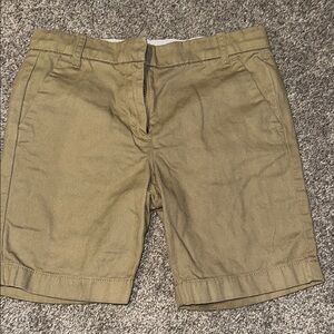 Crew Cuts by J Crew girls tan khaki uniform preppy shorts size 8